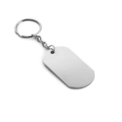 Llavero tipo identificador militar