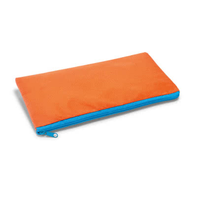 Estuche original con cremallera a color color naranja