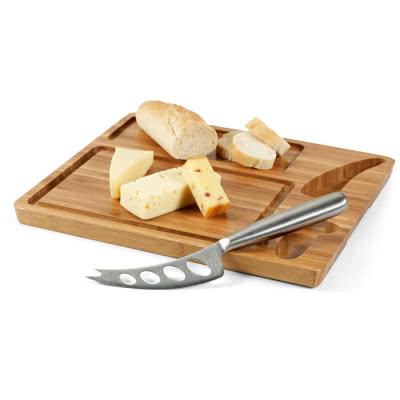 Completo set de tabla de quesos color marfil
