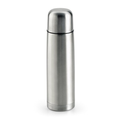 Termos grabados clásico de acero 500ml color plateado