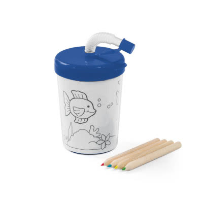 Vaso infantil para colorear 200ml