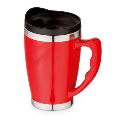 Taza de viaje personalizada con tapa