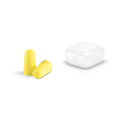 Tapones para los oídos para publicidad color amarillo