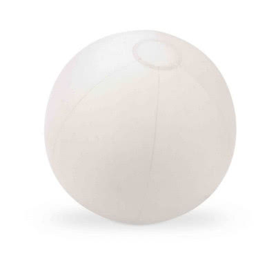 Balón de playa personalizado translucido color blanco