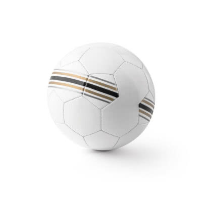 Balón de fútbol tamaño 5 con diseño color dorado