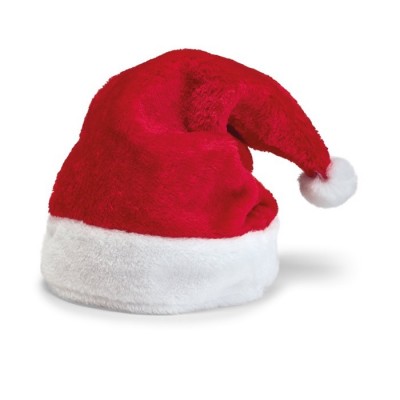 Gorros de Santa Claus en poliéster color rojo
