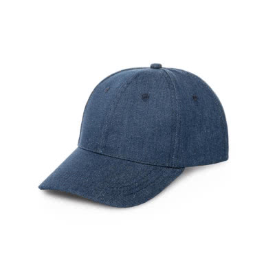 Gorra tejana personalizada con logo color azul