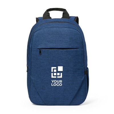 Mochila de 300D RPET con compartimento frontal con cremallera 18L vista principal