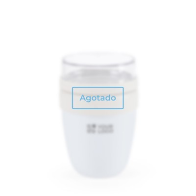 Fiambrera térmica con dos compartimentos y tapa antifugas 430ml vista principal - Agotado