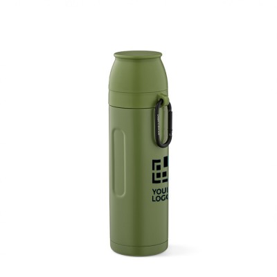 Termo de acero inoxidable reciclado con taza en la tapa 750ml