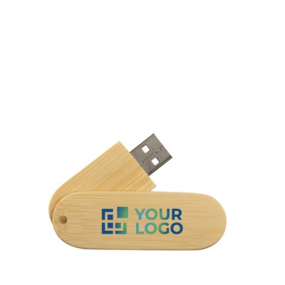 pendrive personalizado de madera clara