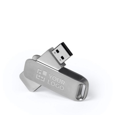 Usb con clip giratorio de metal