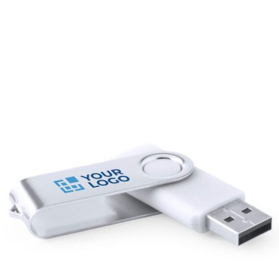 USB antibacterianos personalizados color blanco