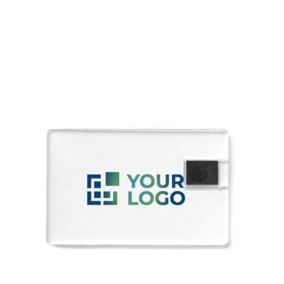 Tarjeta USB personalizada transparente