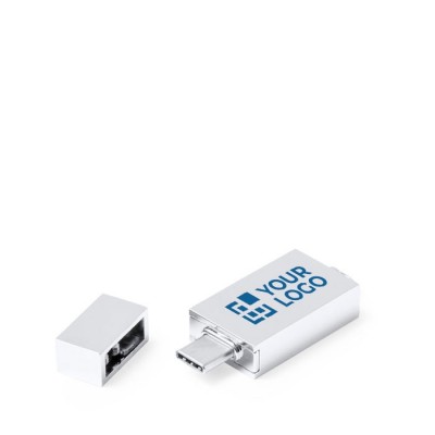 Pendrive de metal de tipo-C con logo a todo color