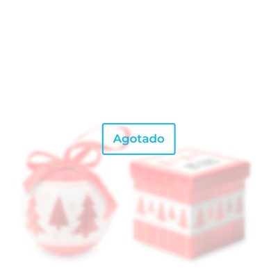 Bola navideña con caja decorada color rojo segunda vista - Agotado Bola navideña con caja decorada color rojo segunda vista - Agotado