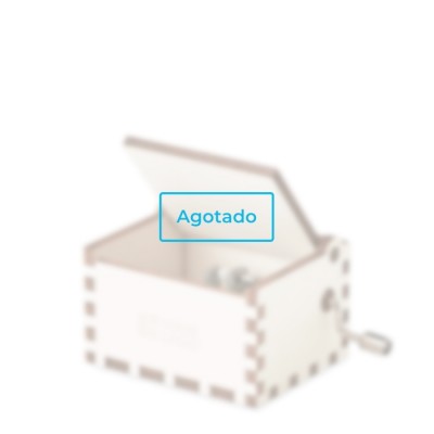 Caja de música Navidad personalizada de color madera - Agotado