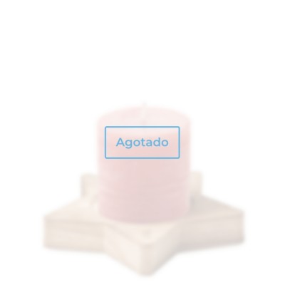 Portavelas para publicidad tipo estrella de color madera Portavelas para publicidad tipo estrella de color madera