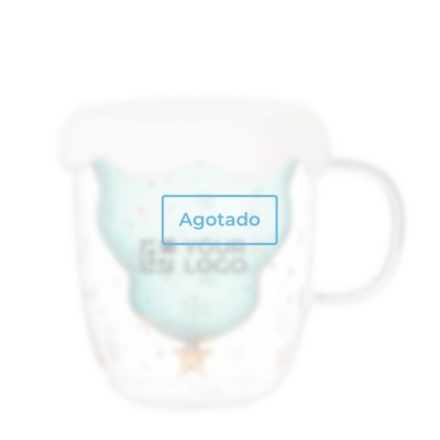 Taza con diseño de árbol de Navidad color transparente - agotado