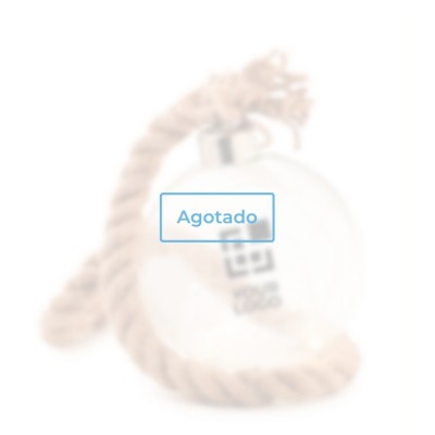 Adorno de cristal con luces LED color transparente cuarta vista - agotado