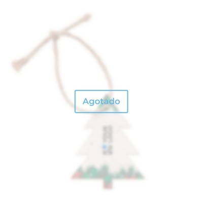 Adorno de árbol con papel de semillas color blanco - Agotado Adorno de árbol con papel de semillas color blanco - Agotado