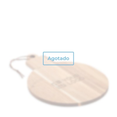 Tabla para servir de madera de acacia en forma de adorno navideño vista principal - agotado