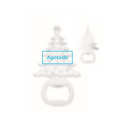 Abrebotellas edición navideña en forma de árbol de navidad color plateado mate vista de impresión - Agotado Abrebotellas edición navideña en forma de árbol de navidad color plateado mate vista de impresión - Agotado
