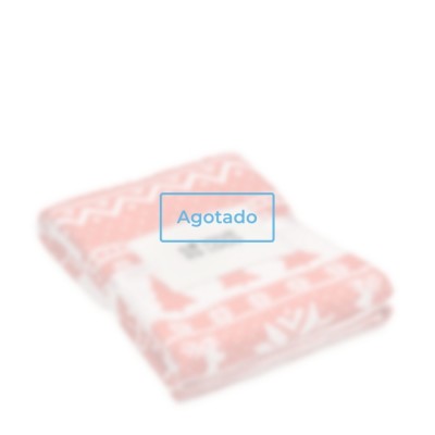 Manta polar de RPET con estampado navideño y tarjeta 190g/m2 color rojo vista de impresión - agotado Manta polar de RPET con estampado navideño y tarjeta 190g/m2 color rojo vista de impresión - agotado