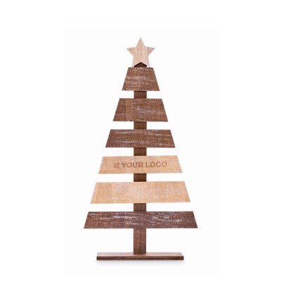 Árbol de Navidad para decoración hecho de madera personalizable