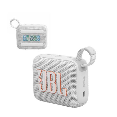 Altavoz Bluetooth ultraportátil con sonido claro y fuerte JBL GO4 vista de impresión