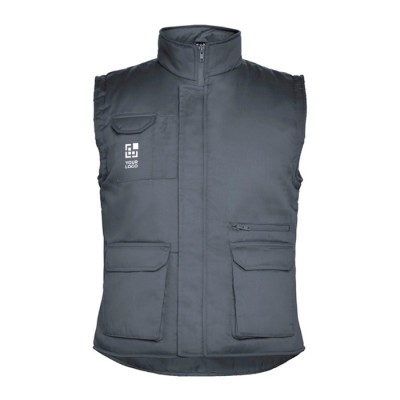 Chaleco de trabajo de poliéster y algodón con cuello 200 g/m2 Roly Almanzor 