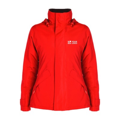 Parka de mujer acolchada de poliéster impermeable 400 g/m2 