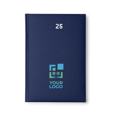 Agenda con tapa acolchada con relieve y marcapáginas A5