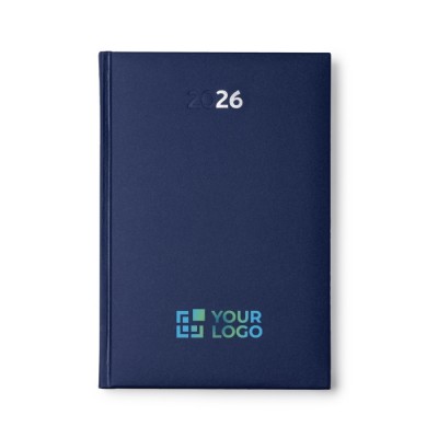 Agenda con tapa acolchada con relieve y marcapáginas A5