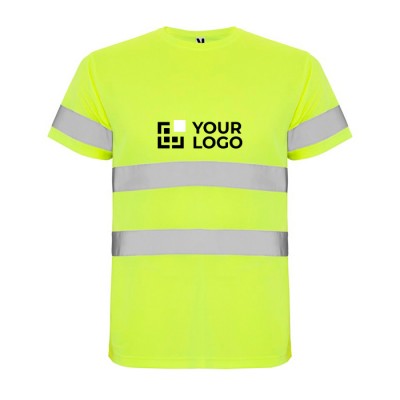 Camiseta técnica laboral de alta visibilidad 130 g/m2 Roly Delta 