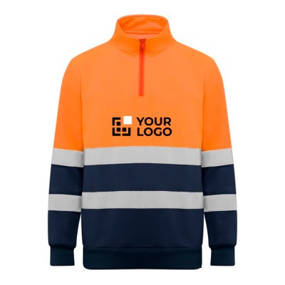 Sudadera laboral alta visibilidad de felpa 280 g/m2 Roly Spica 
