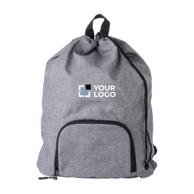 Mochila hecha de poliéster plegable y bolsillo exterior