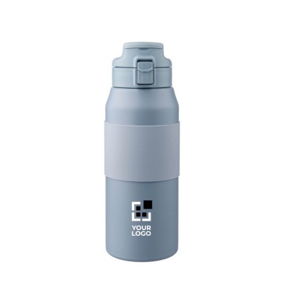 Botella de acero inoxidable con botón para abrir la boquilla 800ml