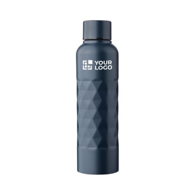 Botella de acero inoxidable con textura geométrica 800ml
