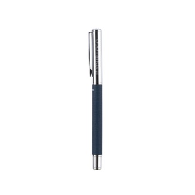 Bolígrafo roller de latón y RPET personalizable tinta azul