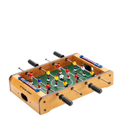Mini futbolín de madera para personalizar con 2 pelotas incluidas