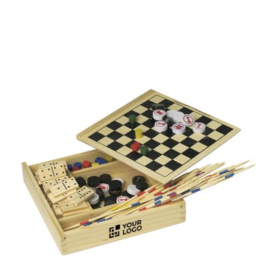 Set de 5 juegos en caja de madera