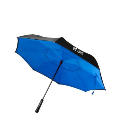 Paraguas manual reversible de doble tela con 8 paneles Ø107