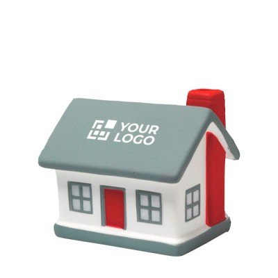 Antiestrés de PU en forma de una típica casa para personalizar