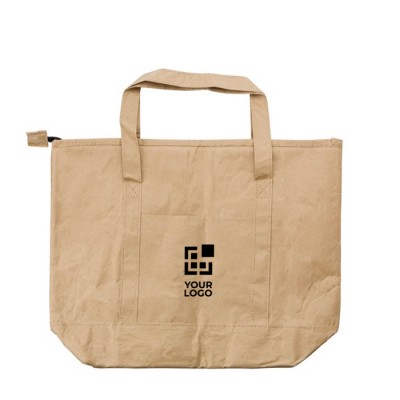 Bolsa nevera de papel laminado con interior de aluminio