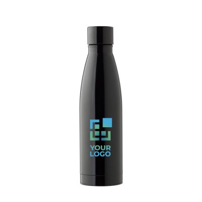 Botella de acero inoxidable con tapón a rosca a juego 500ml