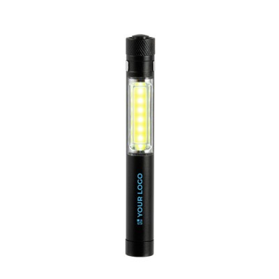 Linterna personalizable de tecnología COB con imán y clip metálico