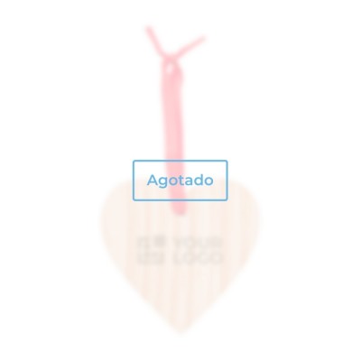 Adorno de madera con forma de corazón vista principal - agotado Adorno de madera con forma de corazón vista principal - agotado