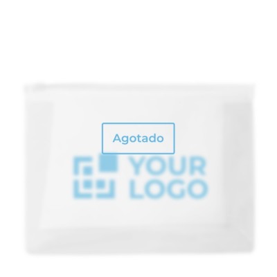 Neceser translúcido con cierre zip vista principal - Agotado