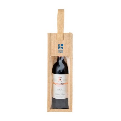 Bolsa para vino alta densidad color natural